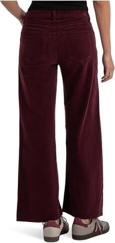 KUT from the Kloth Women's Meg High Rise Fab Ab Wide Leg Raw Hem-Long Inseam in Saudi Arabia