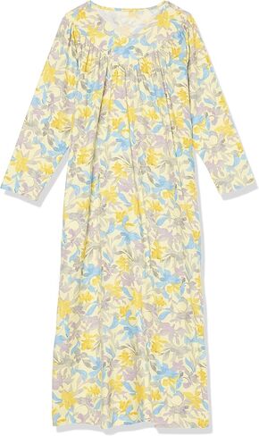 AmeriMark Women Full-Length Flannel Nightgown Pajamas – Ladies Lightweight Warm Cotton Night Gown Nightshirt for Sleeping in Kuwait