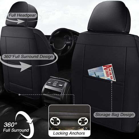 أغطية مقاعد السيارة لسيارة Hyundai Sonata 1999-2026، جلد نابا الفاخر مقاوم للماء ومضاد للانزلاق، تغطية كاملة مخصصة تناسب مجموعة أغطية مقاعد Hyundai Sonata الكاملة (5 مقاعد فاخرة، أسود-أحمر) in Kuwait