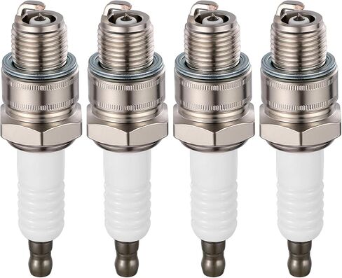 L77JC4 Marine Spark Plugs 4 Pack - Compatible with Nissan NS 9.9B-40D, Compatible with Suzuki DT9.9-DT30C, Tohatsu M9.9D2-M40D2, Yamaha 150 Series - Replaces RS37YC for Outboard Motors in Saudi Arabia