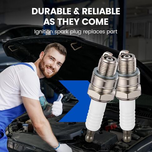 L77JC4 شمعات الإشعال البحرية 4 عبوات - متوافقة مع Nissan NS 9.9B-40D، متوافقة مع سوزوكي DT9.9-DT30C، Tohatsu M9.9D2-M40D2، سلسلة Yamaha 150 - تحل محل RS37YC للمحركات الخارجية in Kuwait