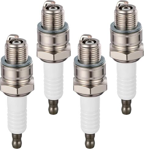 L77JC4 شمعات الإشعال البحرية 4 عبوات - متوافقة مع Nissan NS 9.9B-40D، متوافقة مع سوزوكي DT9.9-DT30C، Tohatsu M9.9D2-M40D2، سلسلة Yamaha 150 - تحل محل RS37YC للمحركات الخارجية in Kuwait