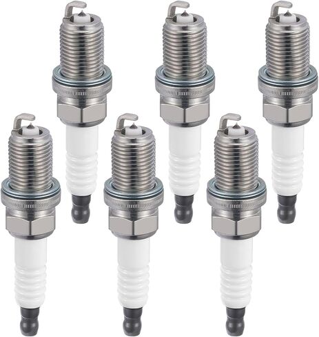 2668 Iridium Spark Plugs 6 Pack - Compatible with Porsche Cayenne Panamera, Compatible With Audi A6 A7 A8 Quattro Q5 Q7 S4 S5 SQ5 VW Touareg, 3.0L V6 Engine - Replaces BKR8EIX Spark Plug in Saudi Arabia