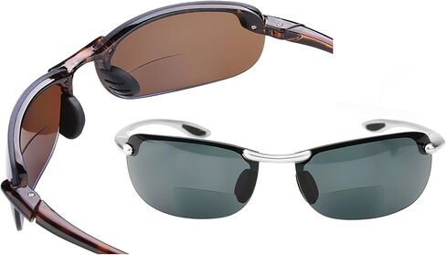 Mass Vision 'The Raptor' 2 Pair of Lightweight Polarized Bifocal Sunglasses Featuring Maximum UV Glare Blocking Protection in Saudi Arabia