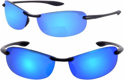 Mass Vision 'The Raptor' 2 Pair of Lightweight Polarized Bifocal Sunglasses Featuring Maximum UV Glare Blocking Protection in Saudi Arabia