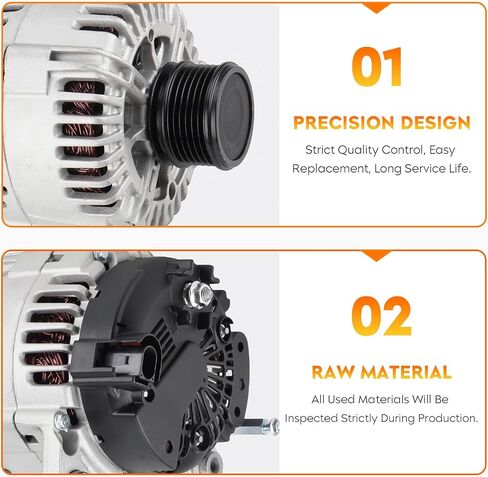 New Alternator for Audi TT Quattro L4 1.8L 2000-2006, for VW Beetle Golf Jetta 1.9L 2.0L 1999-2006, ABO0229 40024039 028-903-028E 028-903-030A in Saudi Arabia