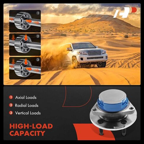 A-Premium Rear Wheel Bearing and Hub Assembly with 5-Lug Compatible with Buick Rendezvous 2003 2004 2005 2006 2007, FWD Only in Saudi Arabia