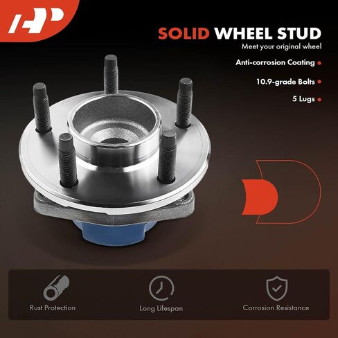 A-Premium Rear Wheel Bearing and Hub Assembly with 5-Lug Compatible with Buick Rendezvous 2003 2004 2005 2006 2007, FWD Only in Saudi Arabia