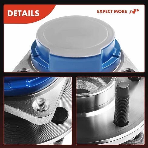 A-Premium Rear Wheel Bearing and Hub Assembly with 5-Lug Compatible with Buick Rendezvous 2003 2004 2005 2006 2007, FWD Only in Saudi Arabia