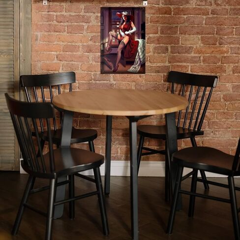 Retro Tin Sign Metal Poster Vintage Sexy Girl Decor Wall Decor for Bars Restaurants Cafe Club Plaque Man Cave Wall Decor for Men 8x12 Inch in Saudi Arabia