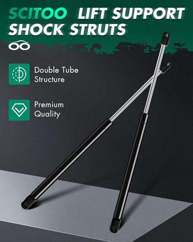 SCITOO 4359 15.56Inch Lift Supports Fit for Buick Rendezvous 2002-2007 Front Left and Right Hood Shock Struts 2pcs, As Pictures Shown in Saudi Arabia
