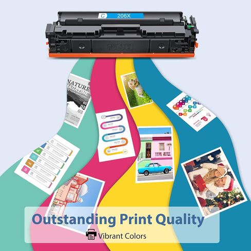 210A Toner Cartridges High Yield for Color Laser Jet Pro MFP 4301fdw 210A Compatible for HP 4201dn 4201dne 4201dw 4201dwe MFP 4301dw 4301dwe 4301fdn 4301fdne 4301fdw 4301fdwe Printer(BK/Y/M/C,4 Pack) in Kuwait