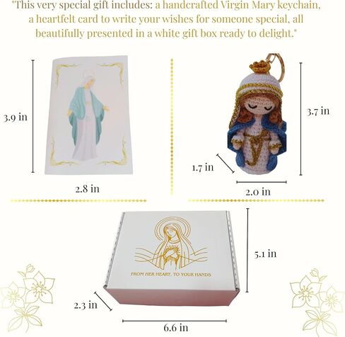 religious gift for women, Handmade crochet catholic, catholic gifts women virgin mary, Handmade Catholic Keychain catholoc in Saudi Arabia