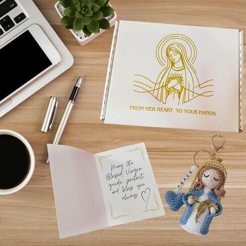 religious gift for women, Handmade crochet catholic, catholic gifts women virgin mary, Handmade Catholic Keychain catholoc in Saudi Arabia