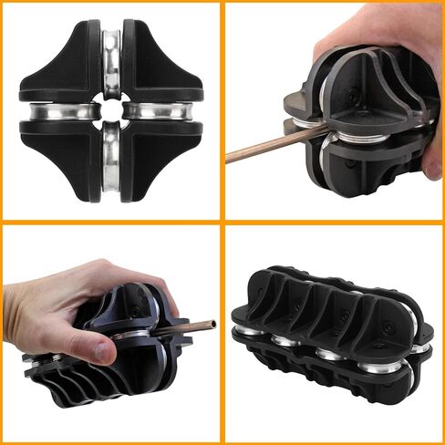Acouto 3/8in Tubing Straightener, Handheld 3/8 Pipe Straightener Wire Tube Brake Line Straightener Tool Universal for Brake Fuel System Lines or Other Coils in Saudi Arabia