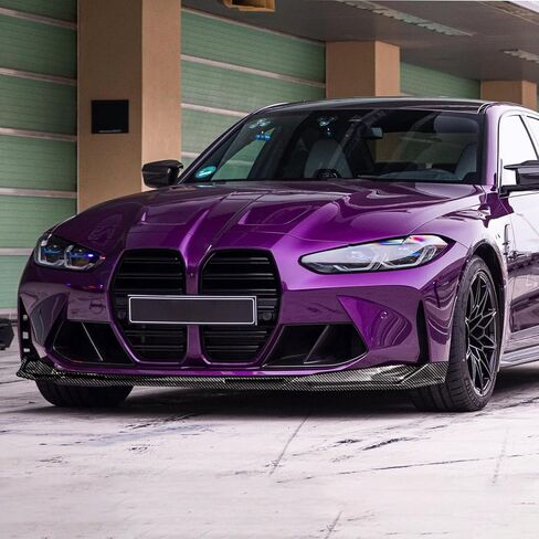 Carbon Fiber Front Bumper Lip Compatible with BMW G80 M3 G82 G83 M4 2021-2025, Front Splitter Protector Body Kit in Kuwait