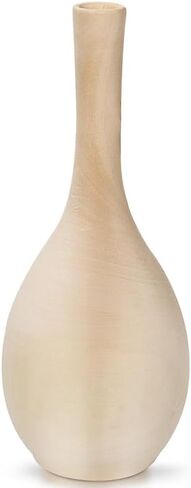 Basswood Wooden vases for Flowers Large Wood Vase Wooden vases for Home Decor centerpieces in Kuwait