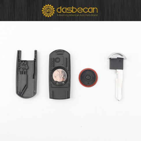 Dasbecan Key Fob Replacement 4 Buttons Compatible with Mazda 3 Mazda 6 2014-2018 MX-5 Miata 2016-2019 Smart Remote Control Keyless Entry Replaces GJY9-67-5DY WAZSKE13D01 IC: SKE13D-01 315MHz ID49 in Saudi Arabia