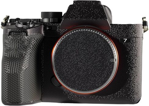 Camera Body Protective Film Decorative Sticker Compatible with Sony a7 IV Comprehensive Protection Anti-Scratch/Anti-Wear/No-Residue/3M Materail(Snake Scale Black) in Kuwait