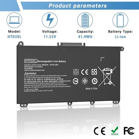 TF03XL 920070-855 Battery for HP Pavilion x360 14M-CD0001DX 14M-CD0003DX 15-CC0XX 15-CC1XX 15-CC023CL 15-CC563ST 15-CD040WM 17-AR050WM 15-CC 15-CD 15-CK 14-BF 17-AR Series tpn-q190 in Kuwait