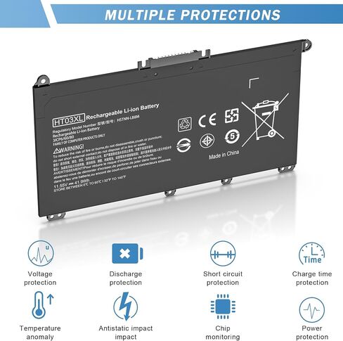 TF03XL 920070-855 Battery for HP Pavilion x360 14M-CD0001DX 14M-CD0003DX 15-CC0XX 15-CC1XX 15-CC023CL 15-CC563ST 15-CD040WM 17-AR050WM 15-CC 15-CD 15-CK 14-BF 17-AR Series tpn-q190 in Kuwait