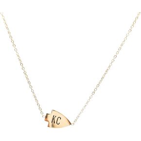 Ally & Alex Kansas City Inspired Gold Arrowhead Pendant Necklace | Football Fan | Great Gift for Women | Kansas City Jewelry in Saudi Arabia