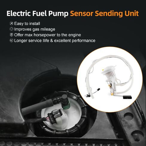 Electric Fuel Pump Module Assembly Compatible For Chrysler 300 2005-17 Dodge Charger 2006-15 Challenger 2008-17 Charger 06-15 Magnum 05-08 2.7L 3.5L Replace E7192M E7241M P76609M 68102695AG in Kuwait