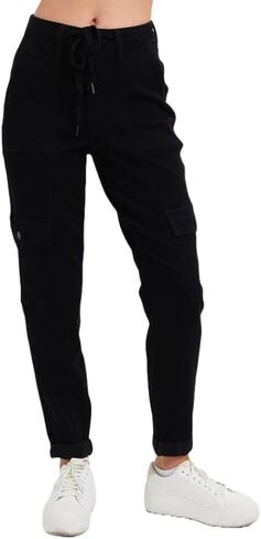 Judy Blue Women's High Waist Cargo Cuffed Jogger Plus Size in Saudi Arabia