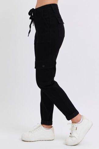 Judy Blue Women's High Waist Cargo Cuffed Jogger Plus Size in Saudi Arabia