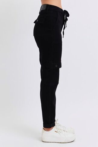 Judy Blue Women's High Waist Cargo Cuffed Jogger Plus Size in Saudi Arabia