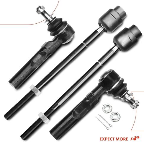 A-Premium Set of 4, Front Inner & Outer Tie Rod End Kit, Compatible with Chevrolet Malibu 1997-2003, Classic 2004-2005, Oldsmobile Alero 1999-2004, Cutlass 1997-1999, Pontiac Grand Am 1999-2005 in Saudi Arabia