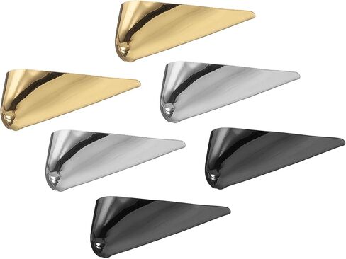 uxcell 6Pcs Metal Shoes Pointed Protector High Heel Toe Caps Cover Durable Shoe Tip Cover Pointed Shoe Head Tips Cap for Shoe Protection Repair, Shoe Protection (Gold/Silver/Black, 30mm) in Saudi Arabia
