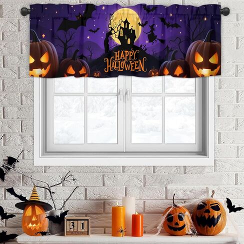 Christmas Valance for Windows White Snowman Winter House Christmas Kitchen Curtains Valances Rod Pocket Short Curtain for Living Room Bedroom Decor Xmas Decorations 13" X 54" in Saudi Arabia