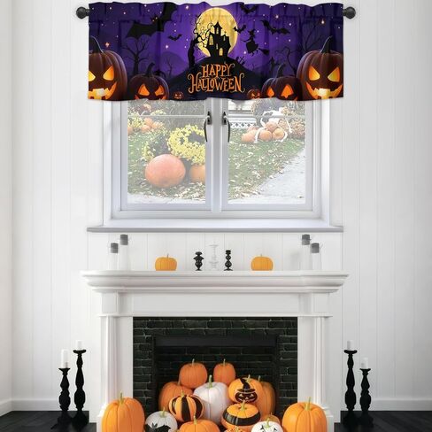 Christmas Valance for Windows White Snowman Winter House Christmas Kitchen Curtains Valances Rod Pocket Short Curtain for Living Room Bedroom Decor Xmas Decorations 13" X 54" in Saudi Arabia
