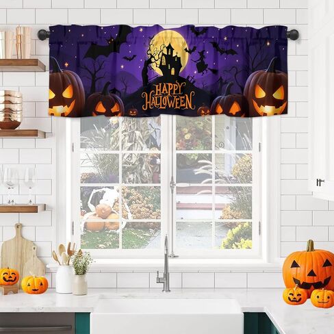 Christmas Valance for Windows White Snowman Winter House Christmas Kitchen Curtains Valances Rod Pocket Short Curtain for Living Room Bedroom Decor Xmas Decorations 13" X 54" in Saudi Arabia