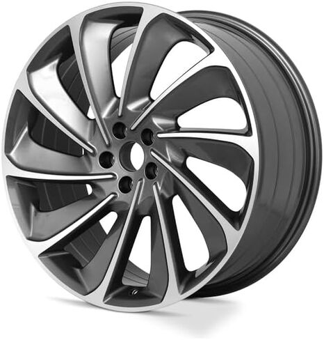 New OEM Replacement Wheel for 2019-2024 Lincoln Nautilus 21x9 inch Aluminum Rim Machined Face with Painted Inlay Charcoal Fit 265/40R21 in Saudi Arabia