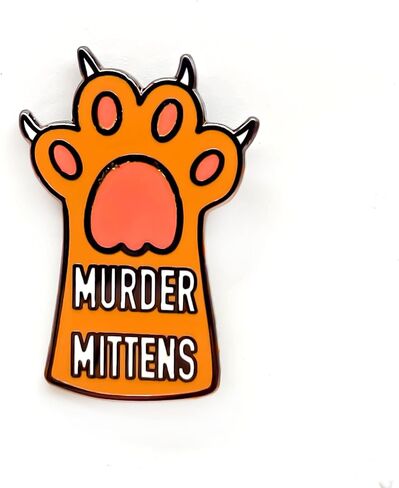 Cute Cat Claw Murder Mittens Badge Pin - Fun Series - Enamel Lapel Pin - Plated Badge for Clothing, Bags, and Lanyards in Saudi Arabia
