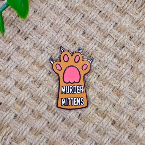 Cute Cat Claw Murder Mittens Badge Pin - Fun Series - Enamel Lapel Pin - Plated Badge for Clothing, Bags, and Lanyards in Saudi Arabia