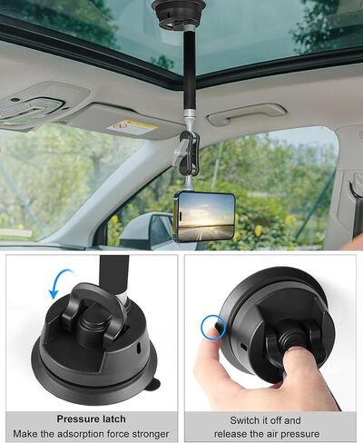PULUZ Magnetic Quick Release Base Mount for Insta360 Ace/Ace Pro, Aluminum Snap-On Magnetic Quick-Release Combo Base with 1/4 Screw Hole and Universal Adapter for Filming (Magnetic Kit) in Saudi Arabia