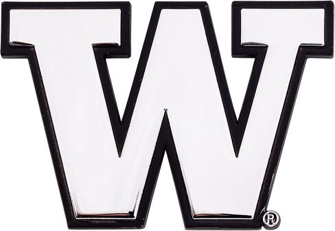 Desert Cactus University of Washington Metal 3D Auto Car Emblem Sticker Chrome U of W UW Huskies Husky Premium Truck Vehicle Emblems in Saudi Arabia