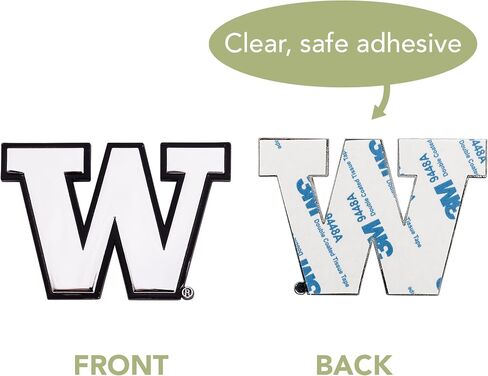 Desert Cactus University of Washington Metal 3D Auto Car Emblem Sticker Chrome U of W UW Huskies Husky Premium Truck Vehicle Emblems in Saudi Arabia