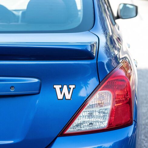 Desert Cactus University of Washington Metal 3D Auto Car Emblem Sticker Chrome U of W UW Huskies Husky Premium Truck Vehicle Emblems in Saudi Arabia