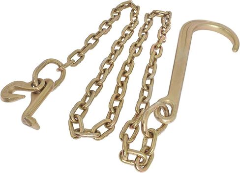 Waltyotur 5/16 x 6 FT Grade 70 سحب سلسلة 15 J هوك وT هوك صغير J هوك لاستبدال محور هادم الانتعاش in Saudi Arabia