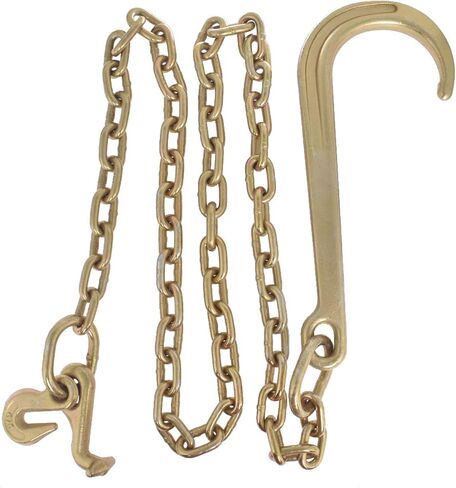 Waltyotur 5/16 x 6 FT Grade 70 سحب سلسلة 15 J هوك وT هوك صغير J هوك لاستبدال محور هادم الانتعاش in Saudi Arabia