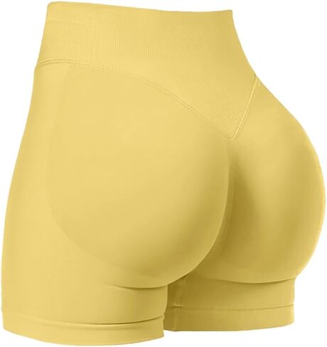 Womens High Waisted Tummy Control Workout Shorts Pants,Yoga Athletic Gym Butt Lifting Shorts for Women. in Saudi Arabia