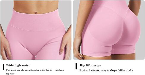 Womens High Waisted Tummy Control Workout Shorts Pants,Yoga Athletic Gym Butt Lifting Shorts for Women. in Saudi Arabia