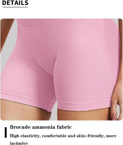 Womens High Waisted Tummy Control Workout Shorts Pants,Yoga Athletic Gym Butt Lifting Shorts for Women. in Saudi Arabia