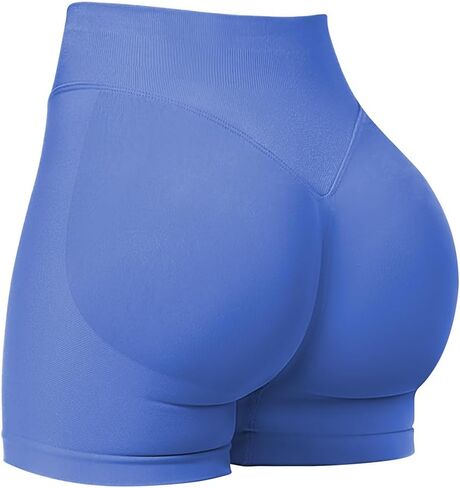 Womens High Waisted Tummy Control Workout Shorts Pants,Yoga Athletic Gym Butt Lifting Shorts for Women. in Saudi Arabia