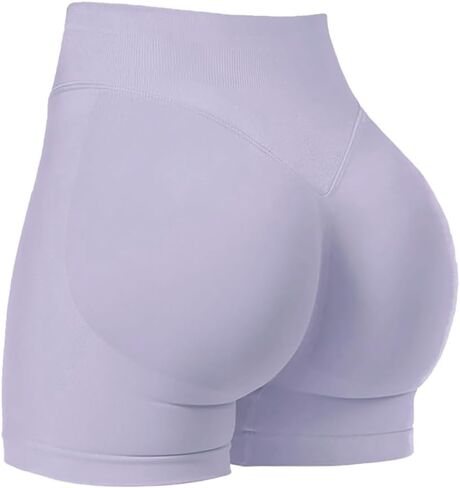 Womens High Waisted Tummy Control Workout Shorts Pants,Yoga Athletic Gym Butt Lifting Shorts for Women. in Saudi Arabia