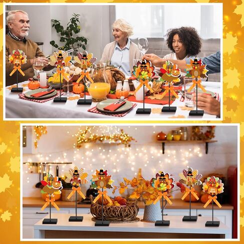 6 Pcs Valentine's Day Heart Wooden Sign Set Heart Shape Tall Standing Table Sign Love Table Centerpiece Valentine's Day Tabletop Decor Farmhouse Wood Block for Wedding Party Home Decorations in Kuwait